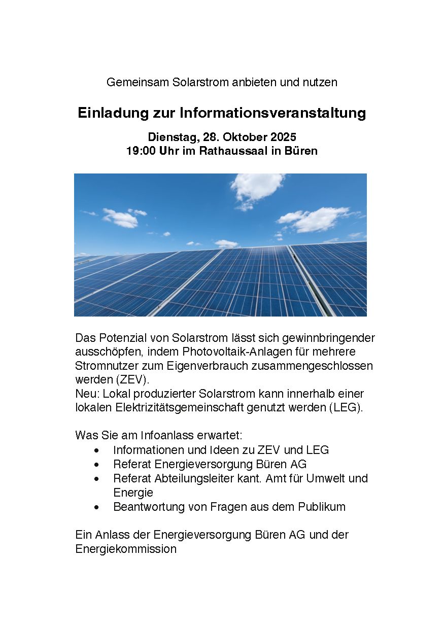 Informationsveranstaltung Informationsveranstaltung